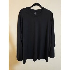 REI Coop Men's XXL Blk Polyester Base Layer Lightweight Long Sleeve Top Outdoor